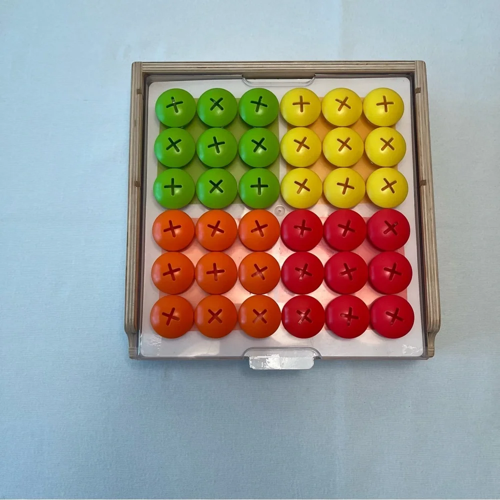 Lovevery Mosaic Button Board Set & Info Play Card Toddler Montessori Learning